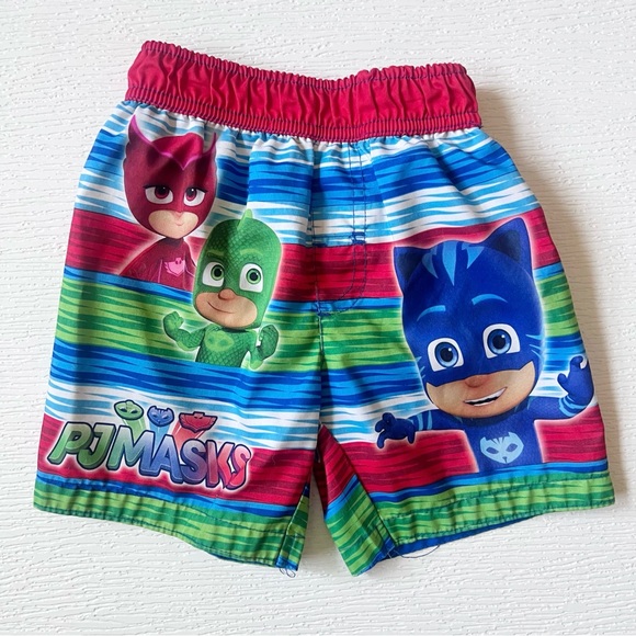 PJ Masks Toddler Boy Swim Trunks 3T - Picture 1 of 4